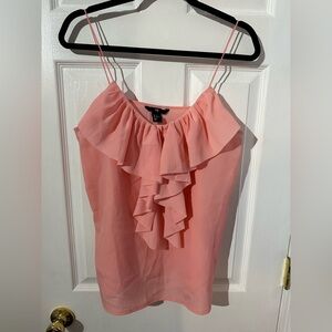 H&M Light Pink Ruffled Camisole 10